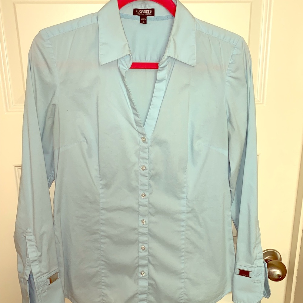 Express Women’s Stretch Button Up Size M - image 1